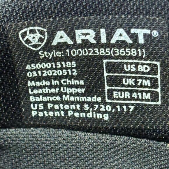 Ariat Sierra Work Boots Mens 8D Brown Leather Waterproof 10002385 Slip Resistant main image 10